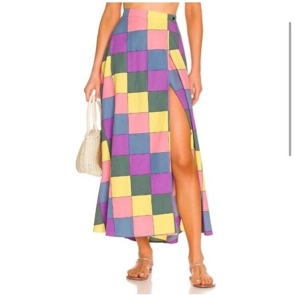 SWF Cuixmala Maxi Skirt Cuixmala Check - Picture 4 of 9